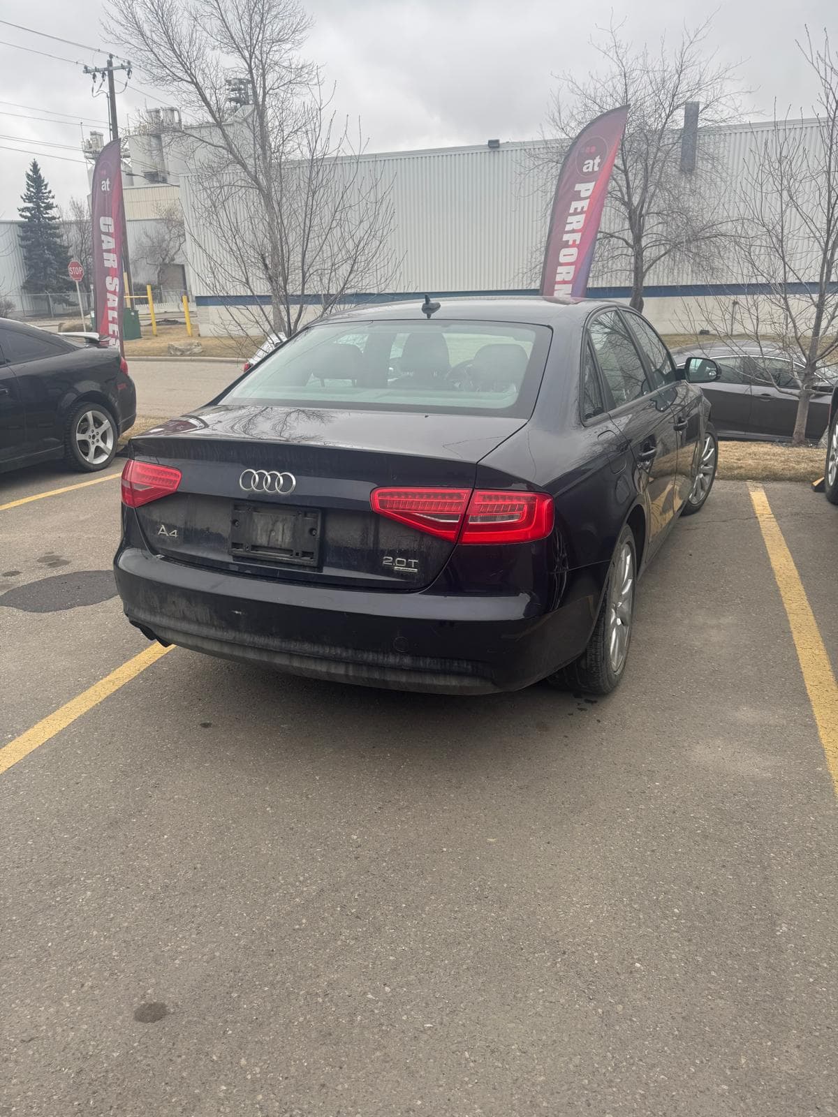 Used Audi sedan for vehicle pickup